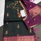 Green Light Weight Kanchi Soft Handloom Silk  Saree - 