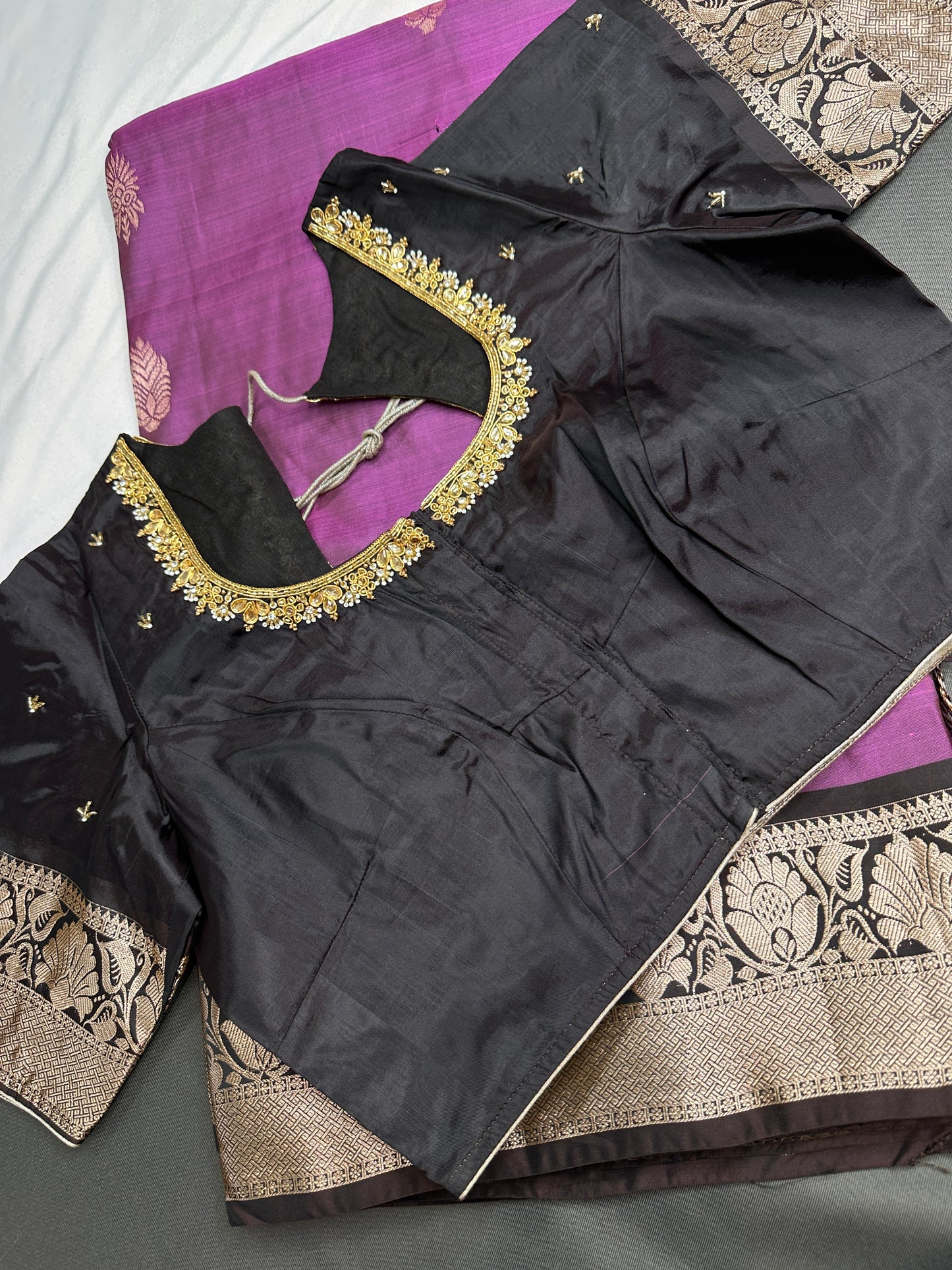 Purple Light Weight Kanchi Soft Handloom Silk  Saree - 