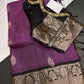 Purple Light Weight Kanchi Soft Handloom Silk  Saree - 