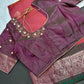 Magenta Pink Light Weight Kanchi Soft Handloom Silk  Saree - 