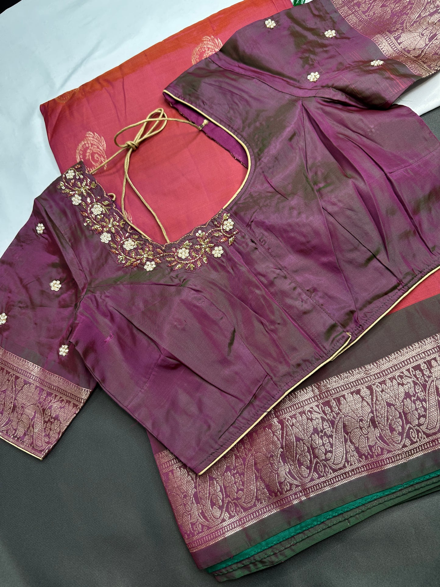 Magenta Pink Light Weight Kanchi Soft Handloom Silk  Saree - 