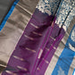 Purple Blue Light Weight Kanchi Soft Silk  Saree - 