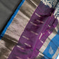 Purple Blue Light Weight Kanchi Soft Silk  Saree - 