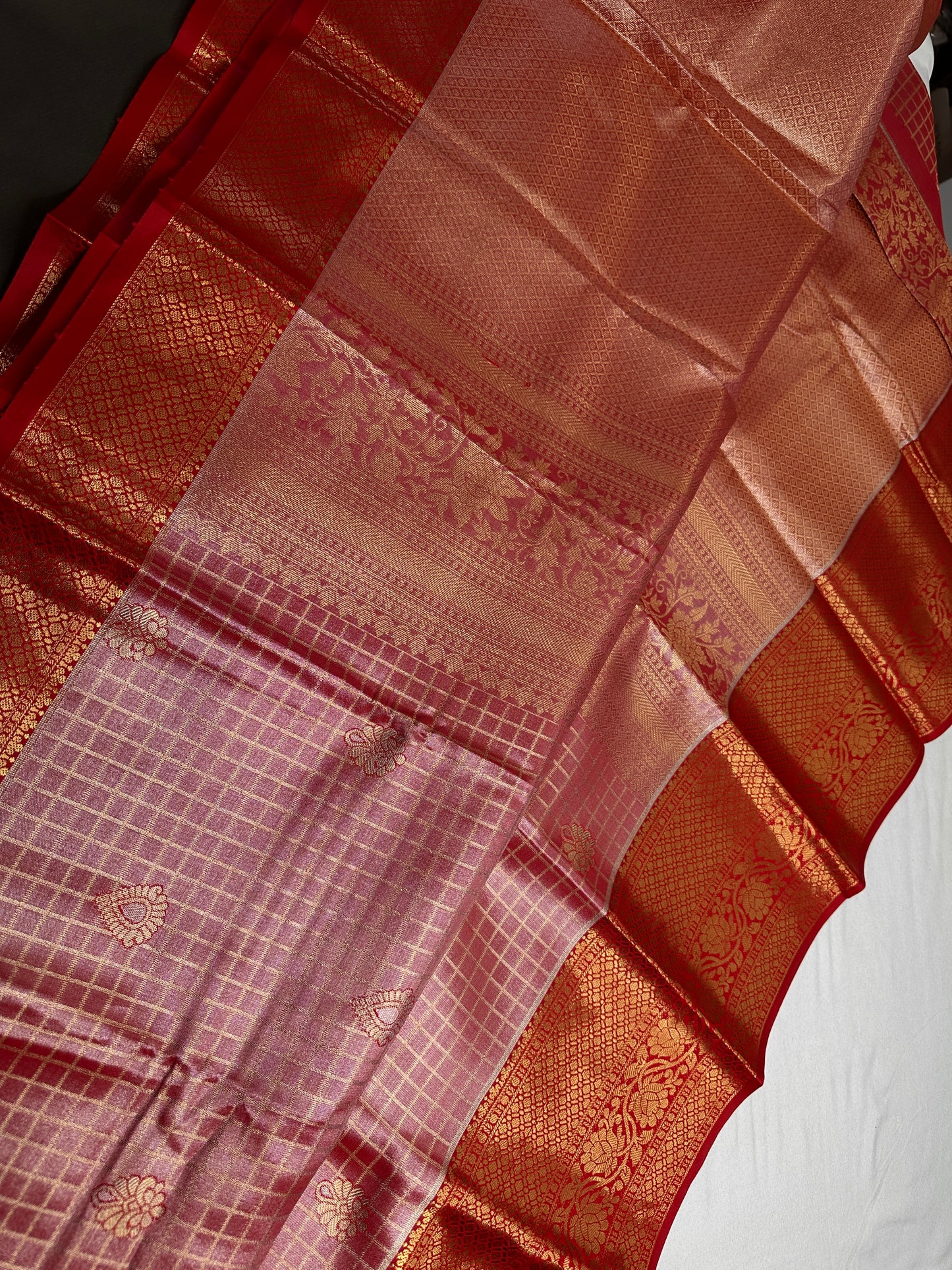 Pink Kanchi Light Weight Semi Silk Gifting Saree - 