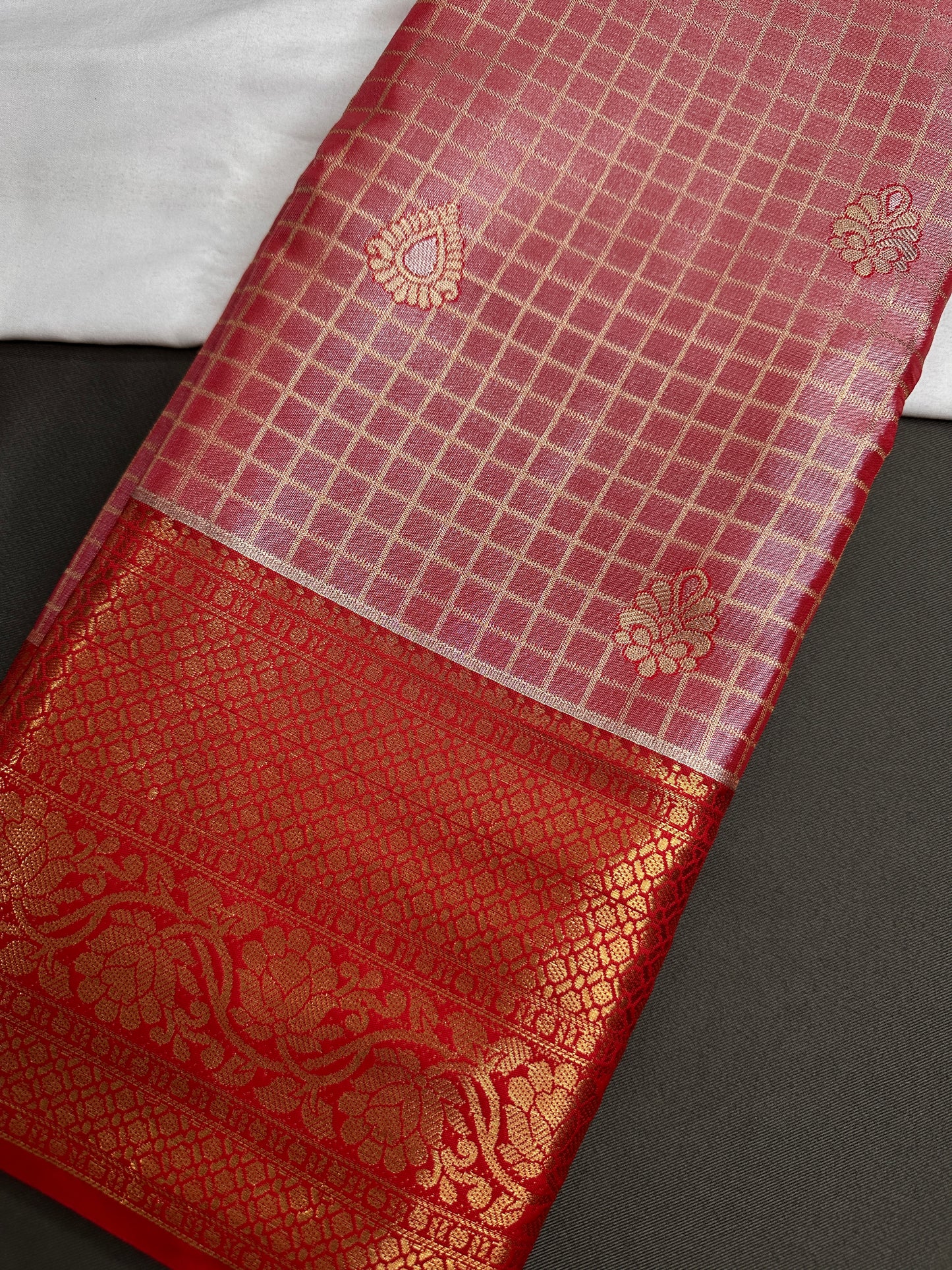 Pink Kanchi Light Weight Semi Silk Gifting Saree - 