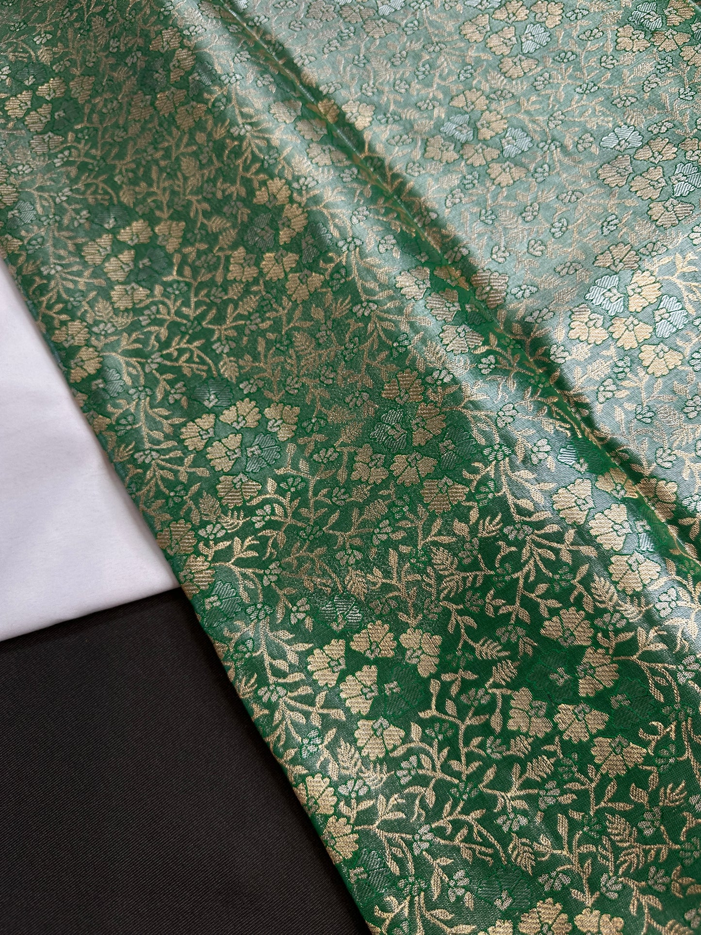 Green Kanchi Light Weight Semi Silk Gifting Saree - 