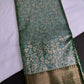 Green Kanchi Light Weight Semi Silk Gifting Saree - 