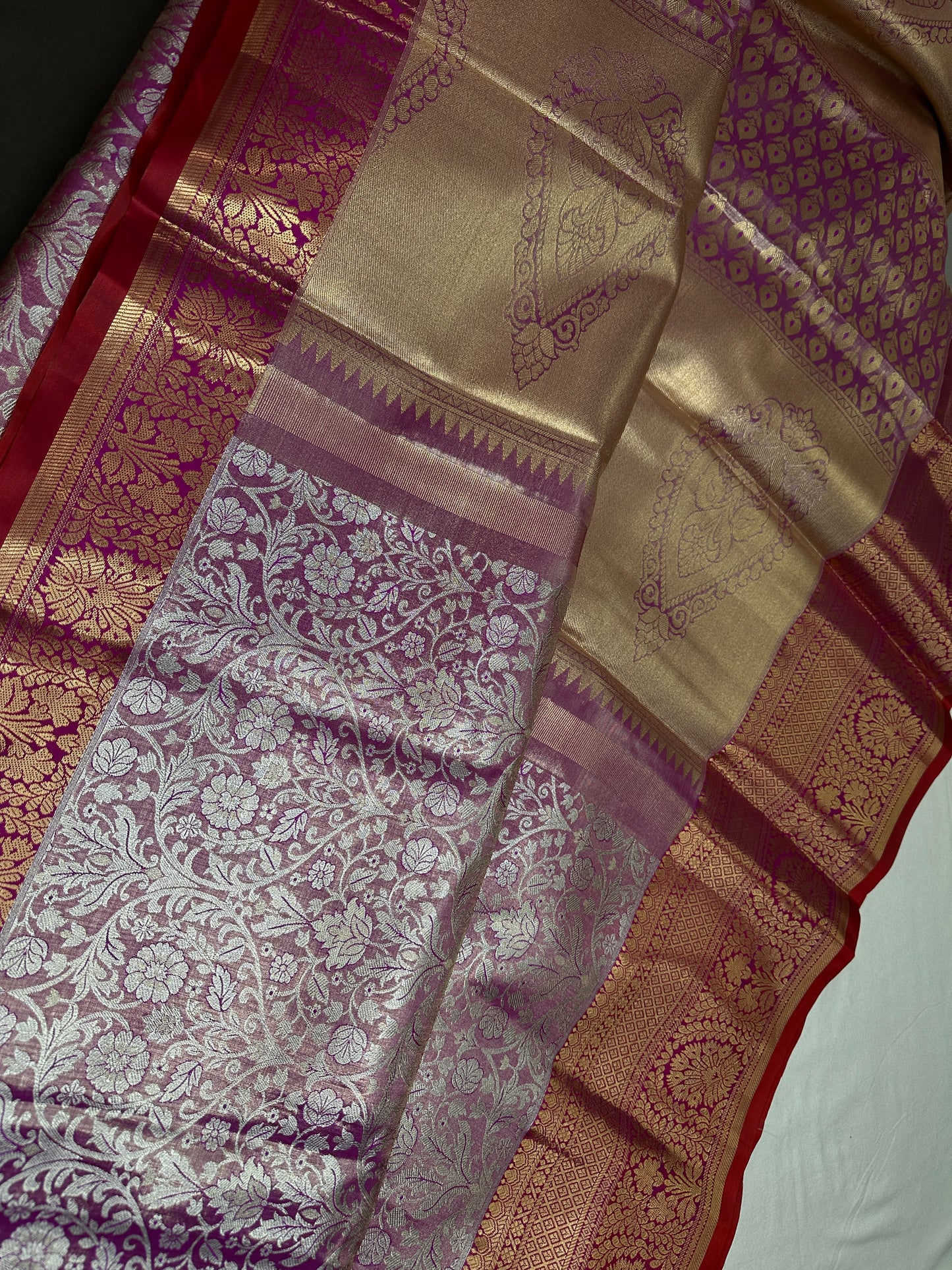 Pink Kanchi Light Weight Semi Silk Gifting Saree - 
