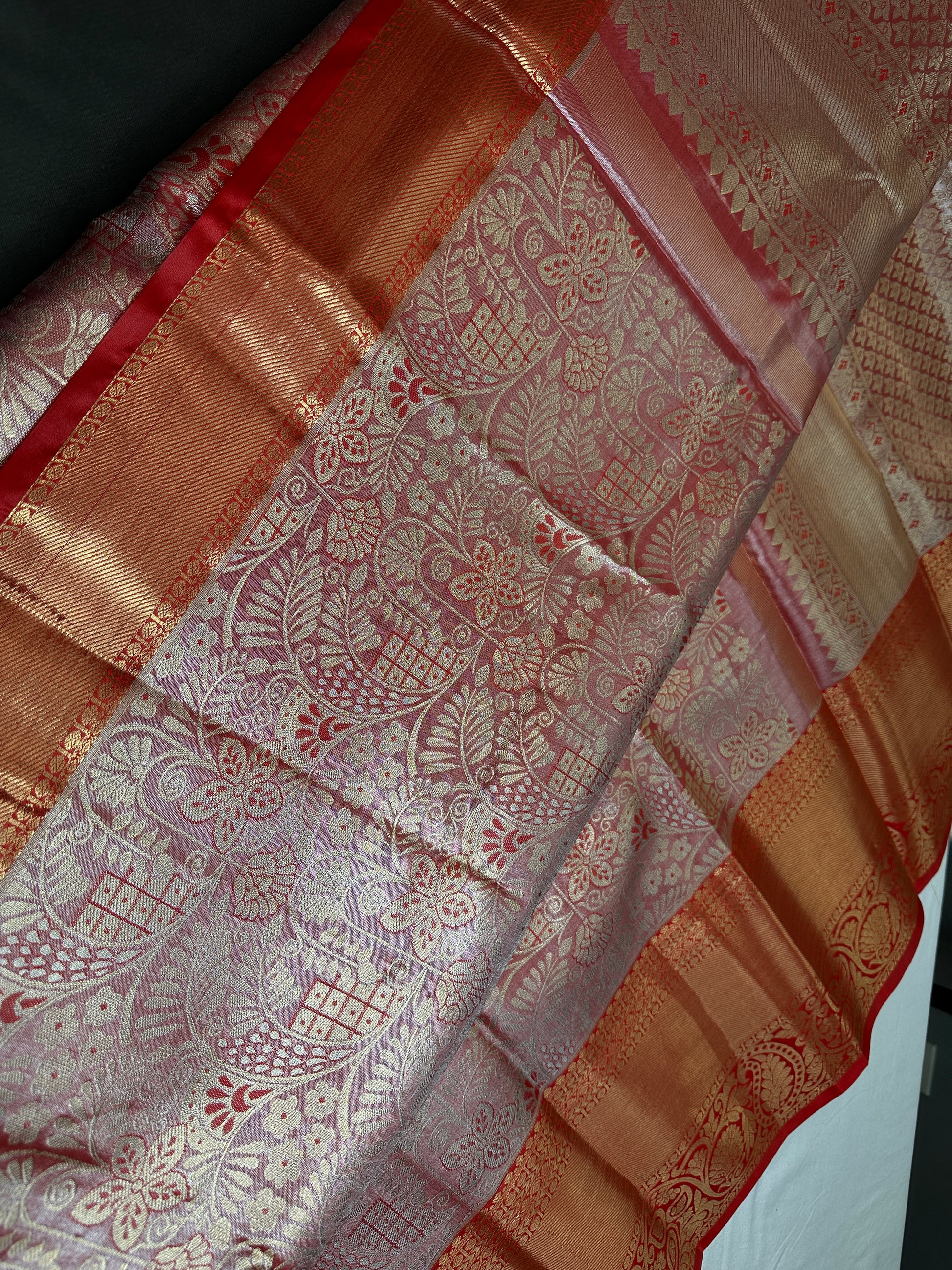 Pink Kanchi Light Weight Semi Silk Gifting Saree - 