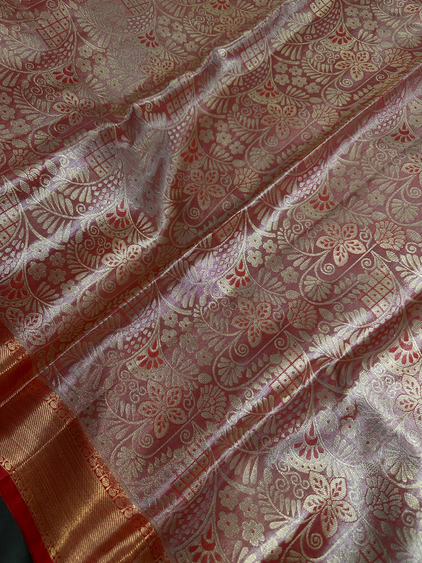 Pink Kanchi Light Weight Semi Silk Gifting Saree - 