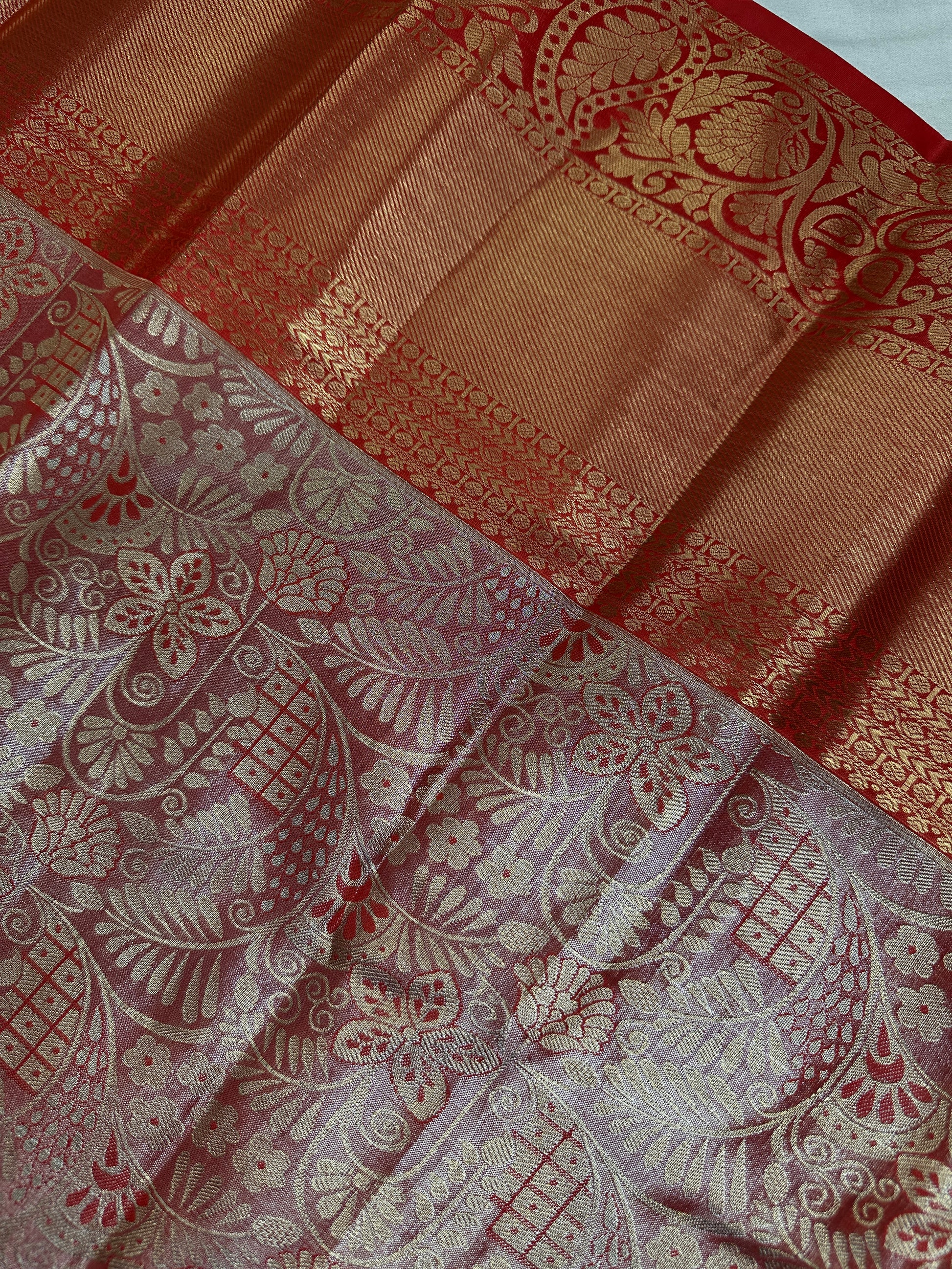 Pink Kanchi Light Weight Semi Silk Gifting Saree - 
