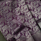 Purple Brocade Kanchi Light Weight Semi Silk Gifting Saree - 