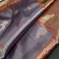 Purple Brocade Kanchi Light Weight Semi Silk Gifting Saree - 
