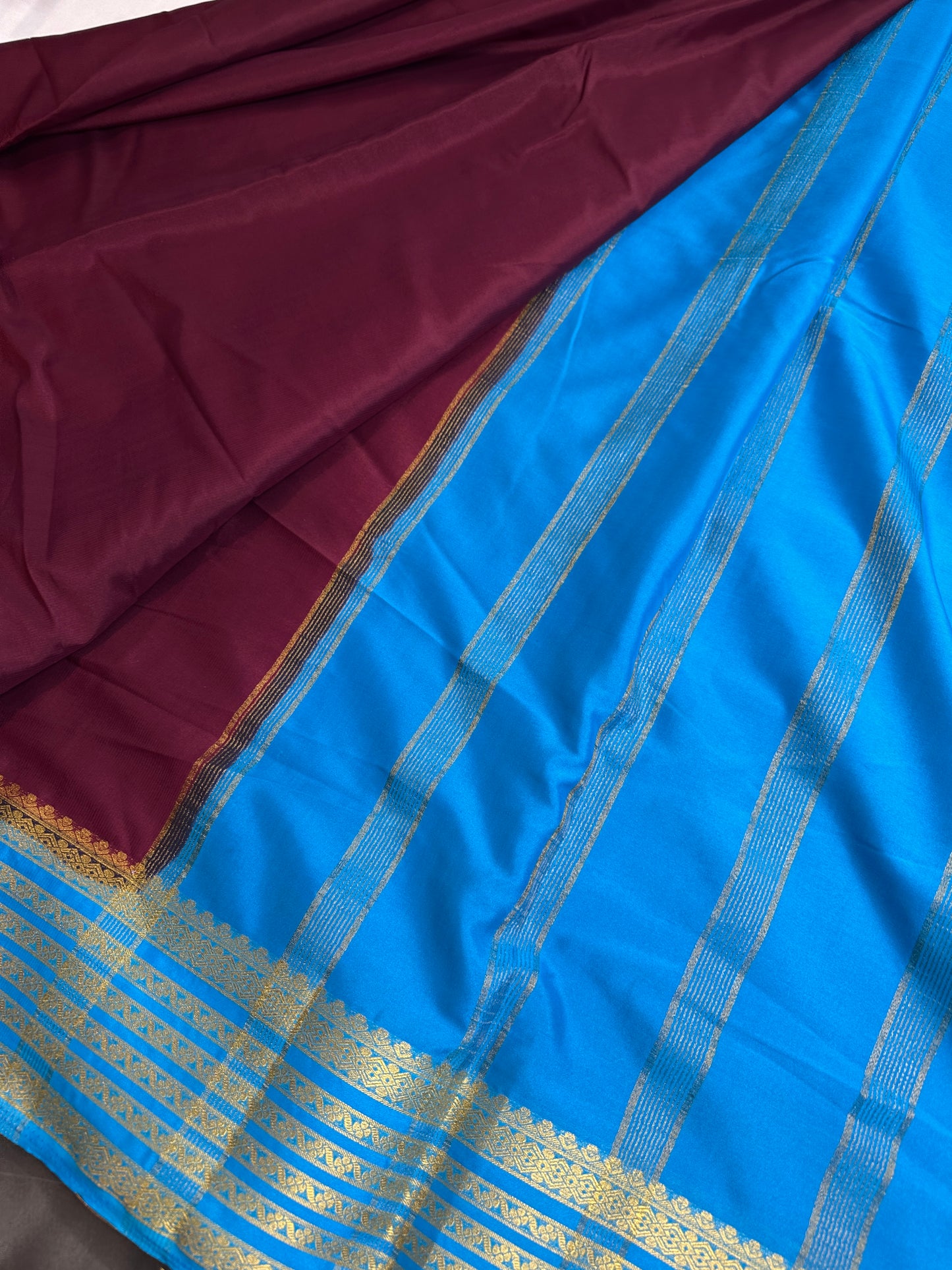 Semi Mysore Crepe Silk Saree - 