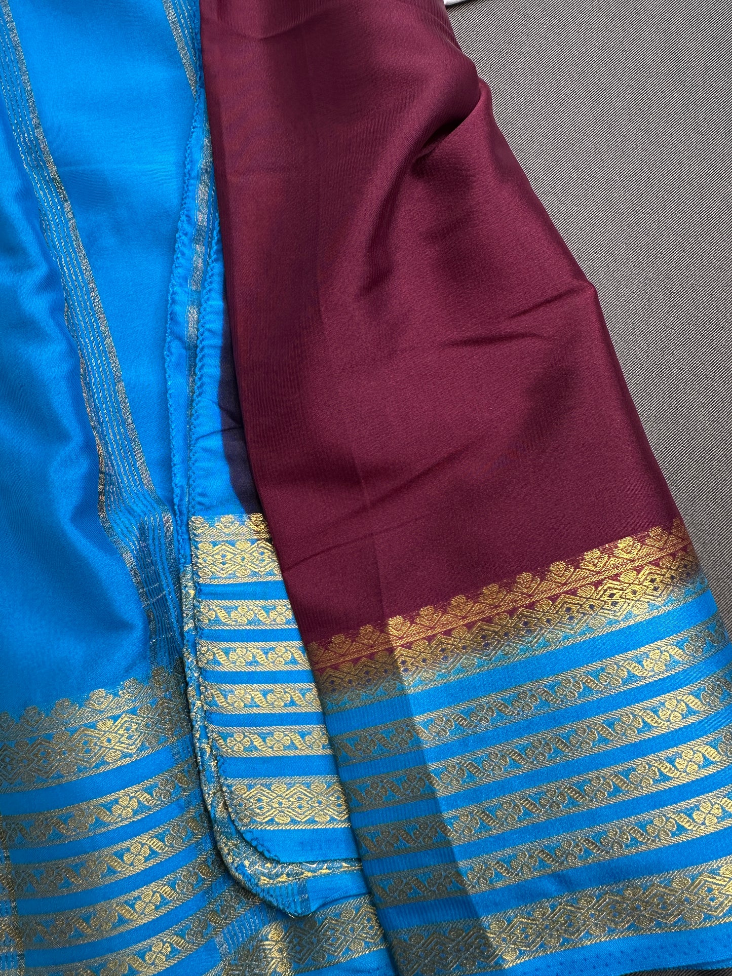 Semi Mysore Crepe Silk Saree - 