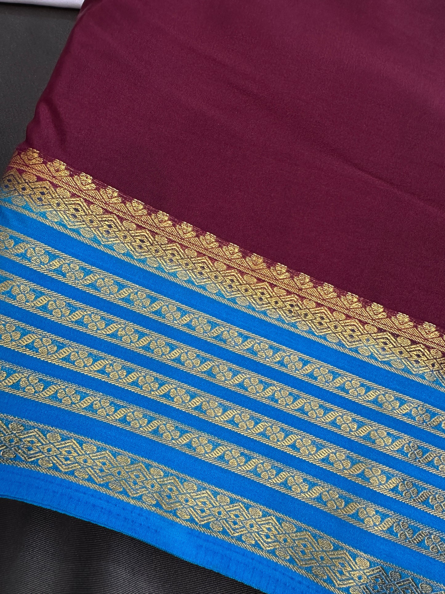 Semi Mysore Crepe Silk Saree - 