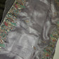 Designer Tissue Organza Lavender Purple  Embroidery Saree - 