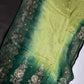 Designer Crepe  Green  Embroidery  Saree - 