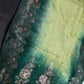 Designer Crepe  Green  Embroidery  Saree - 