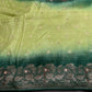 Designer Crepe  Green  Embroidery  Saree - 