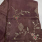 Designer Tissue Dusty Rose Embroidery Gottapatti Saree - 