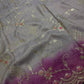 Designer Tissue Purple Pink Embroidery Gottapati Saree - 