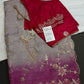 Designer Tissue Purple Pink Embroidery Gottapati Saree - 