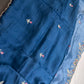 Designer Bluse Dual Shade Crepe Embroidery  Saree - 