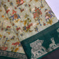 Kalamkari Cotton Silk Green Saree - 