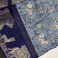 Kalamkari Cotton Silk Blue Saree - 