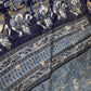 Kalamkari Cotton Silk Blue Saree - 