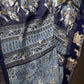 Kalamkari Cotton Silk Blue Saree - 