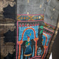 Kalamkari Cotton Silk Grey Black Saree - 
