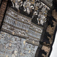 Kalamkari Cotton Silk Grey Black Saree - 