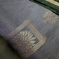 Greyish Blue Light Weight Kanchi Soft Silk  Saree - 