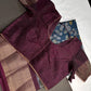 Blue Kalamkari Printed Light Weight Semi Tussar Saree - 