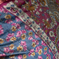Blue Maggenta Kalamkari Printed Light Weight Semi Tussar Saree - 