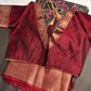 Grey Maggenta Kalamkari Printed Light Weight Semi Tussar Saree - 