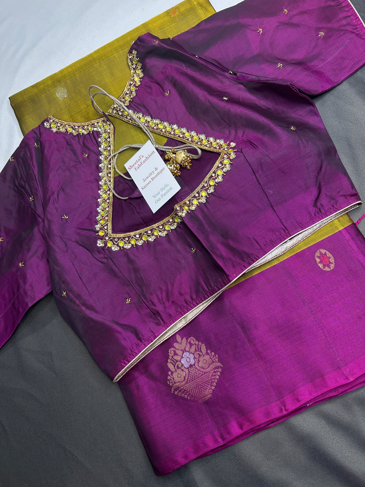 Green Pink Kanchi Handloom Pure Silk  Saree - 