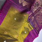 Green Pink Kanchi Handloom Pure Silk  Saree - 