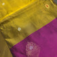 Green Pink Kanchi Handloom Pure Silk  Saree - 