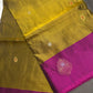 Green Pink Kanchi Handloom Pure Silk  Saree - 