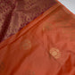 Peach Semi Kanchi Silk  Saree - 