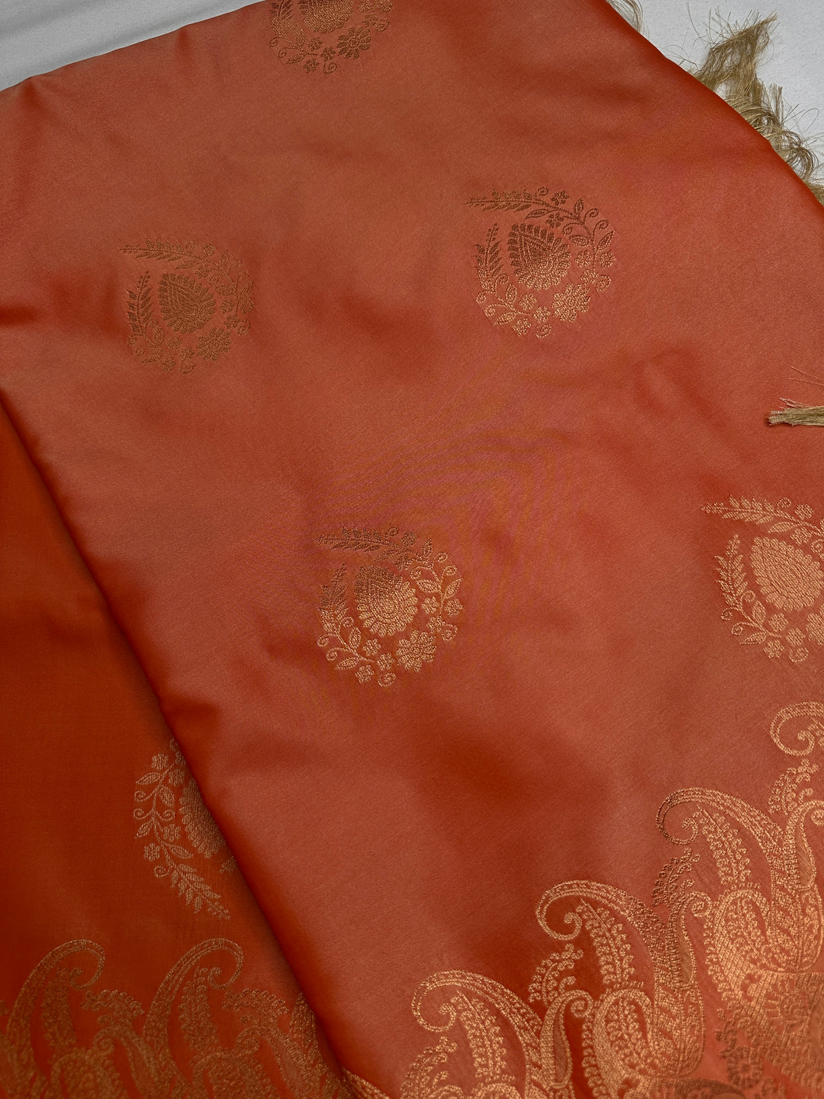 Peach Semi Kanchi Silk  Saree - 