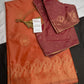 Peach Semi Kanchi Silk  Saree - 