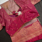 Light Mauve Pink Semi Kanchi Silk  Saree - 