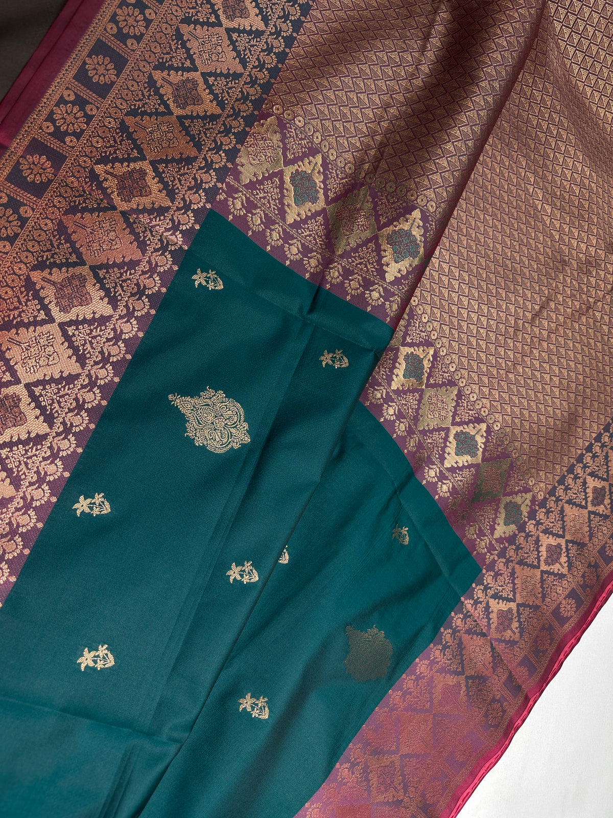 Green Semi Kanchi Silk  Saree - 