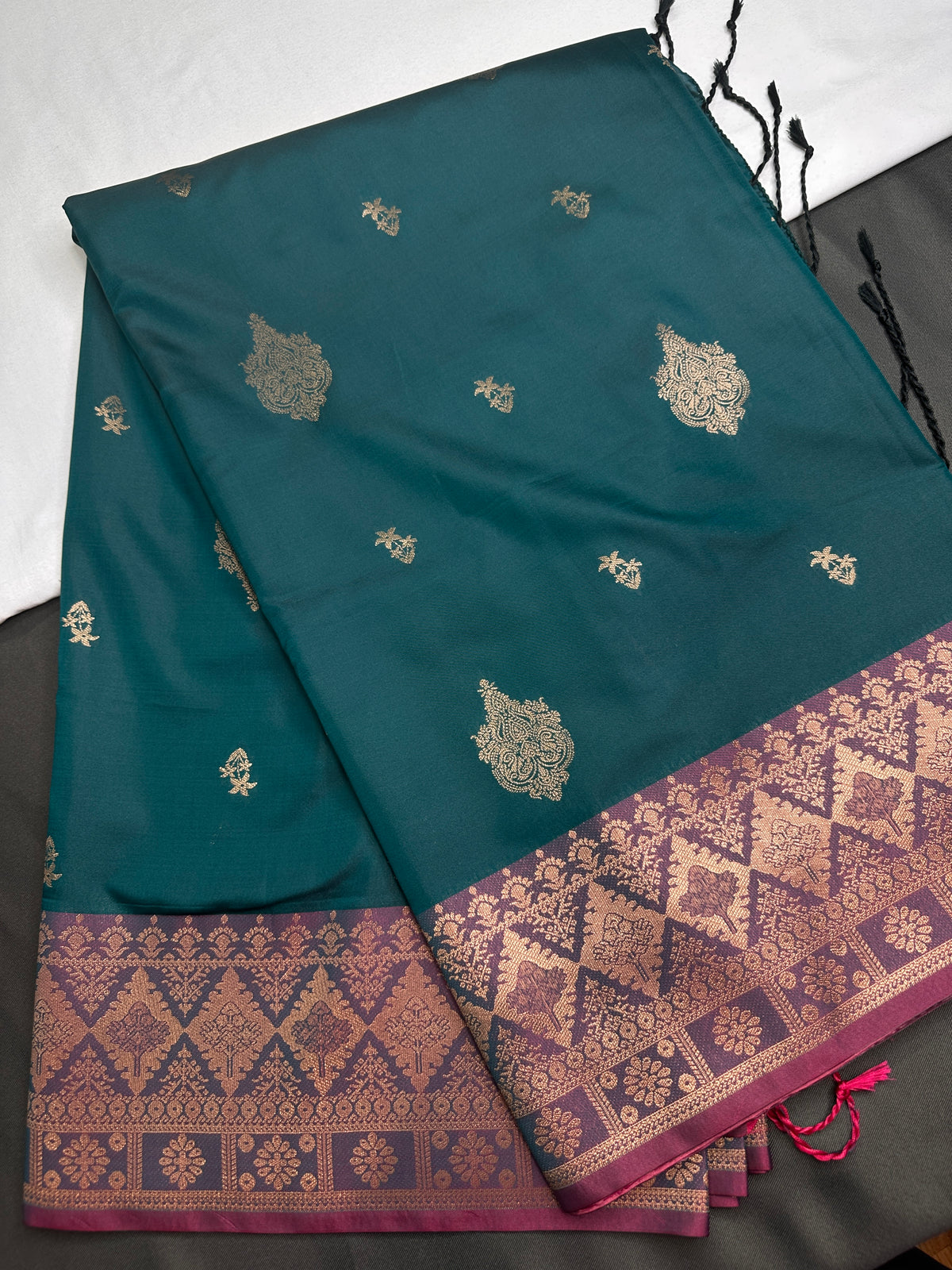 Green Semi Kanchi Silk  Saree - 