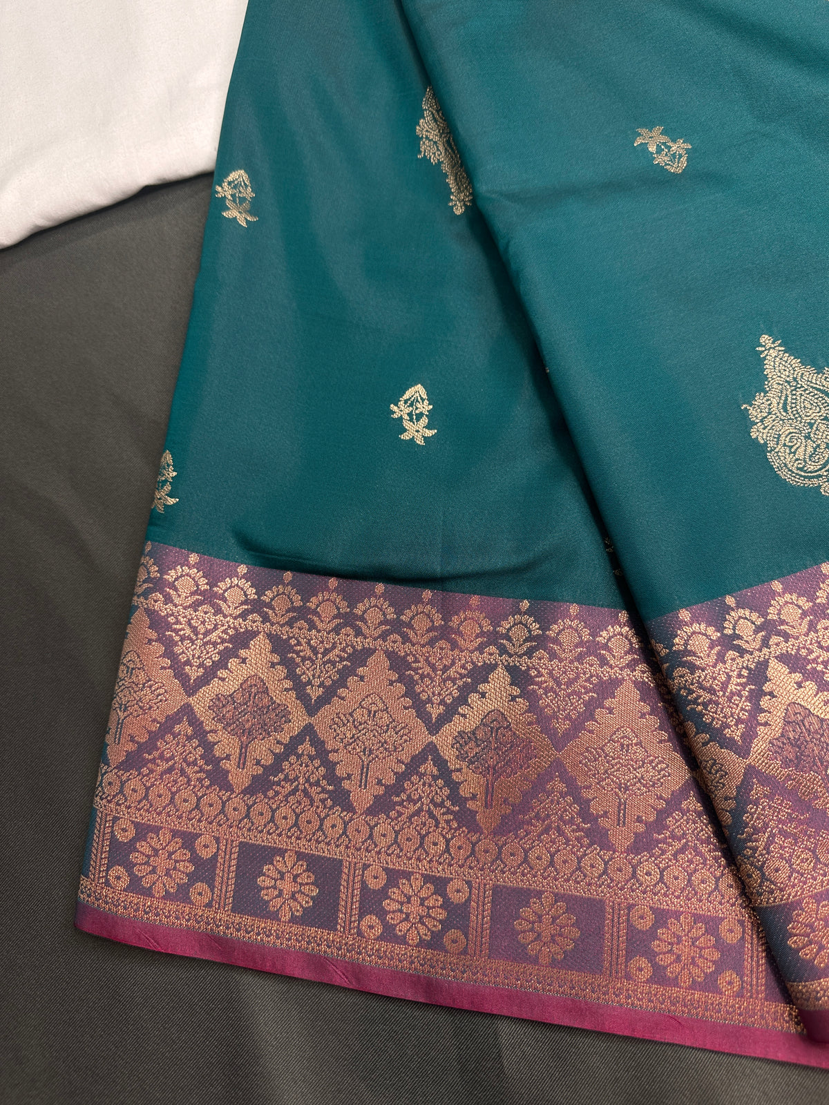 Green Semi Kanchi Silk  Saree - 