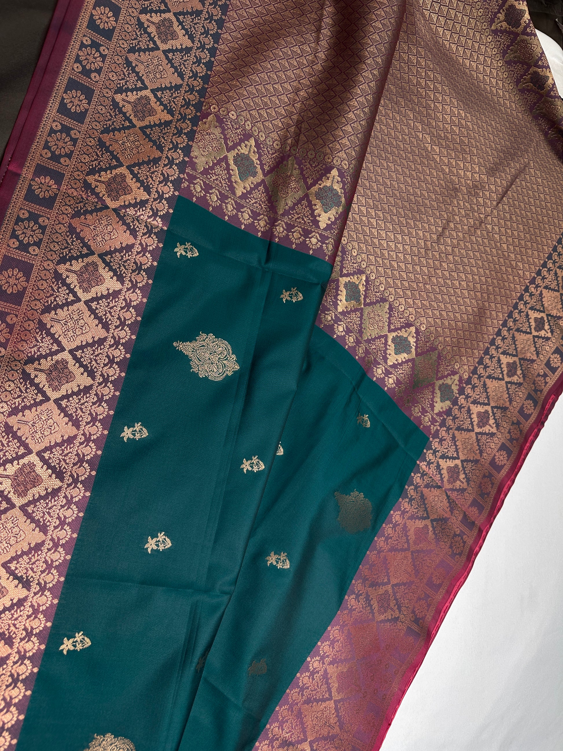 Green Semi Kanchi Silk  Saree - 